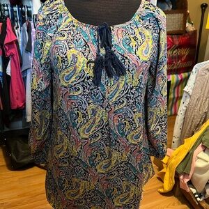 Signature Studio Multicolor Paisley Blouse
